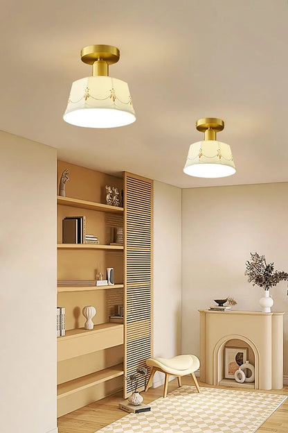Ceramic Printed Ceiling Light - view 4 | everlamps