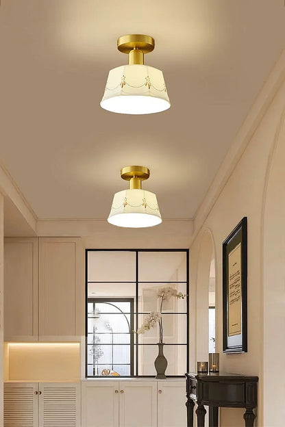 Ceramic Printed Ceiling Light - view 3 | everlamps