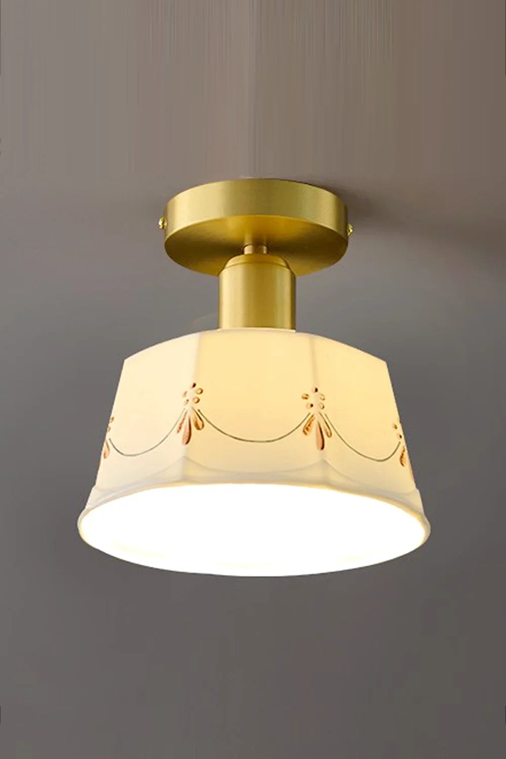 Ceramic Printed Ceiling Light - view 7 | everlamps
