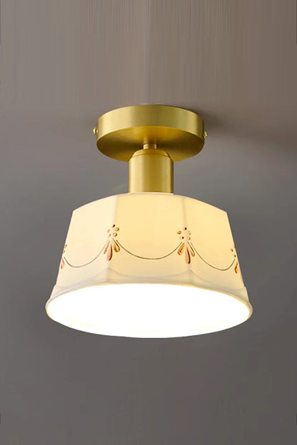 Ceramic Printed Ceiling Light - view 7 | everlamps