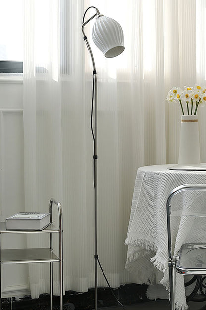 Ceramic Ribbed Floor Lamp - everlamps
