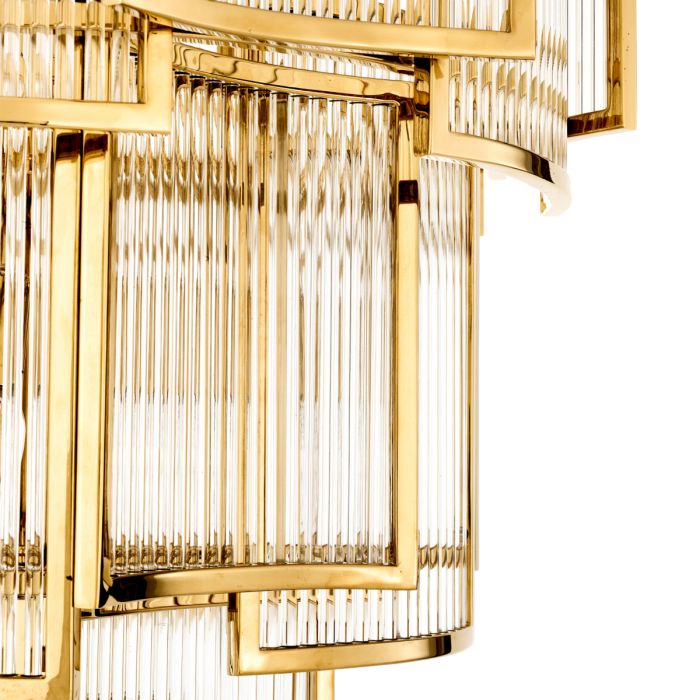 Vero Art Deco Glass Chandelier 23"W