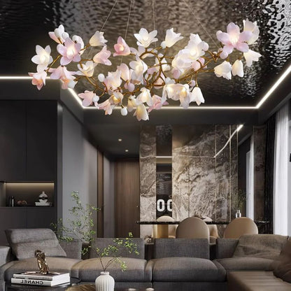 Flower Circular Blossom Chandelier
