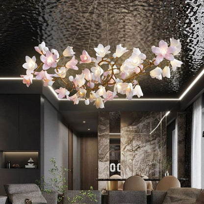Flower Circular Blossom Chandelier