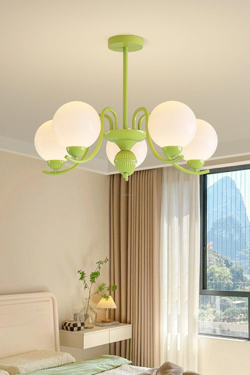 Citrus Globe Chandelier - view 2 | everlamps