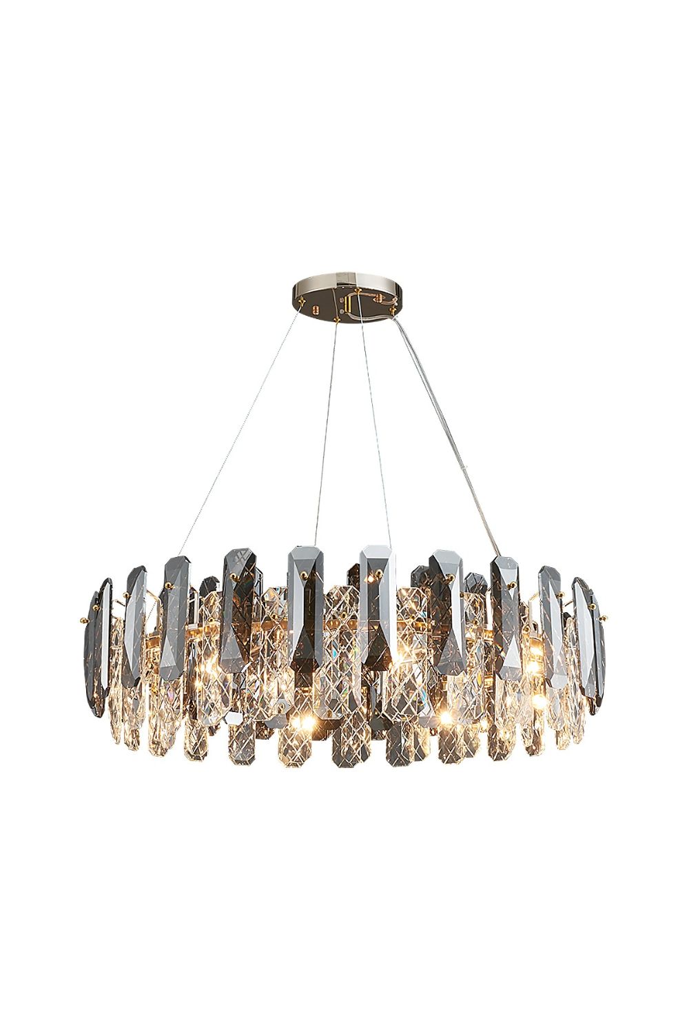 Clear Crystal Drum Pendant Lamp - everlamps