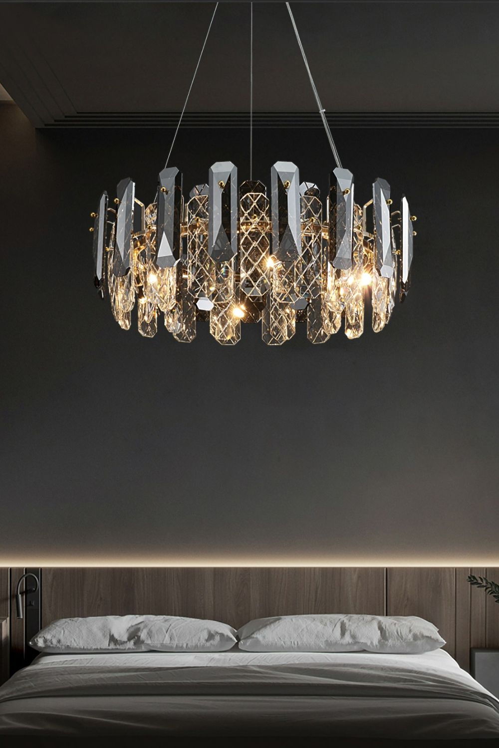 Clear Crystal Drum Pendant Lamp - everlamps