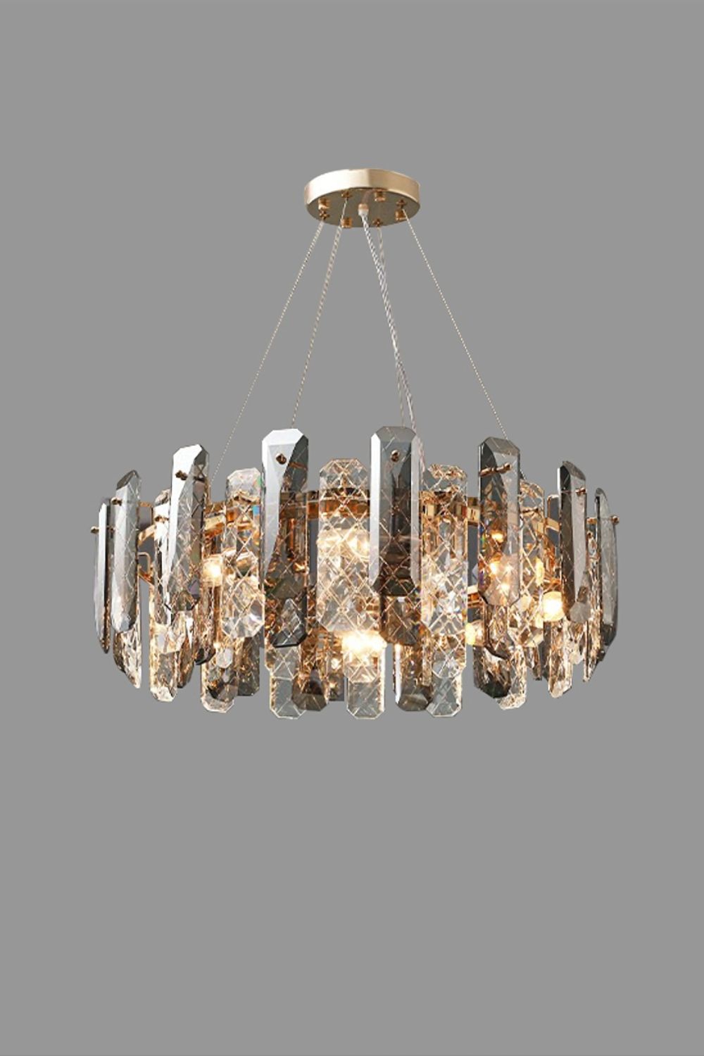 Clear Crystal Drum Pendant Lamp - everlamps