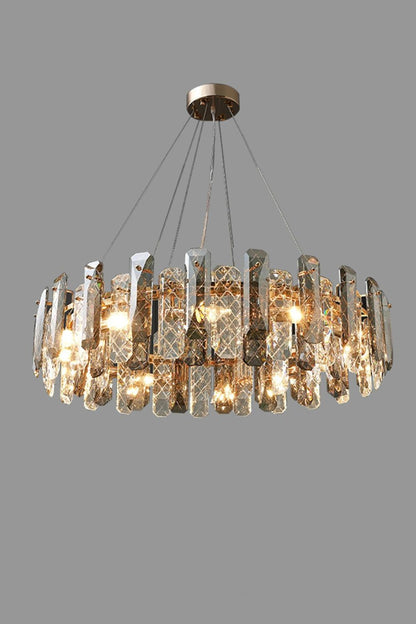 Clear Crystal Drum Pendant Lamp - everlamps