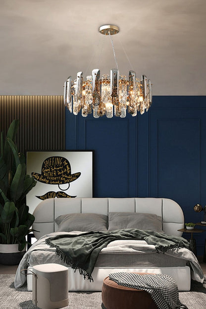 Clear Crystal Drum Pendant Lamp - everlamps