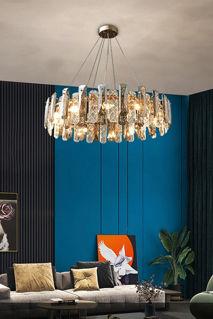 Clear Crystal Drum Pendant Lamp - everlamps
