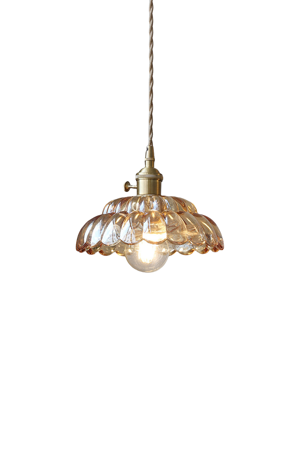 Clear Blossom Glass Shade Pendant Lamp | everlamps