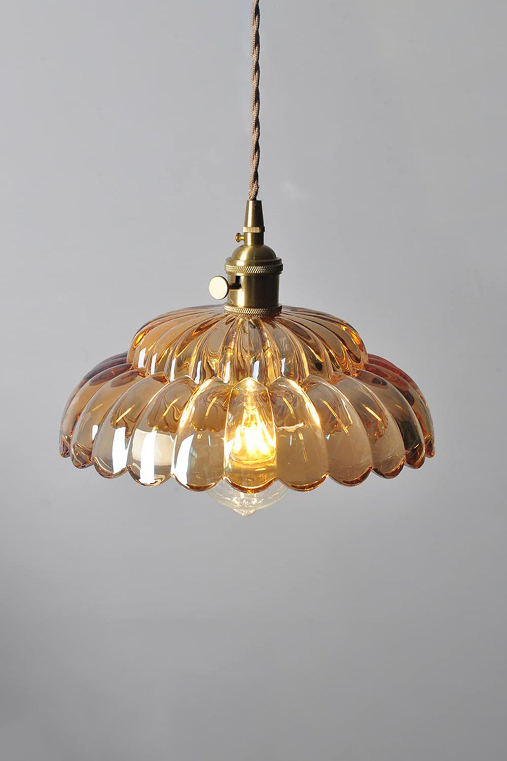 Clear Blossom Glass Shade Pendant Lamp - view 8 | everlamps
