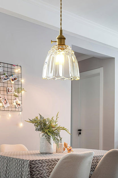 Clear Glass Fulbright Pendant Light - view 2 | everlamps