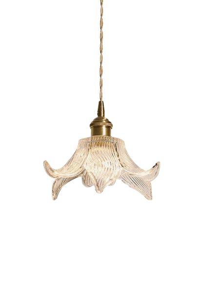 Clear Petal Glass Pendant Lamp | everlamps