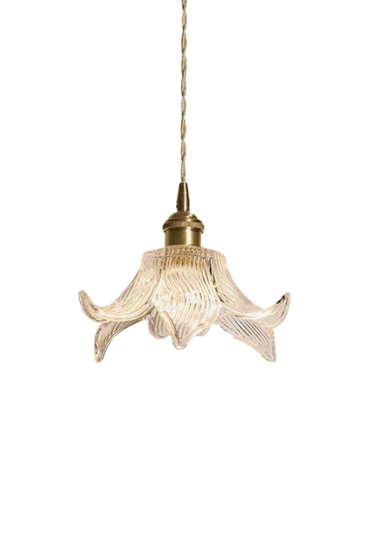 Clear Petal Glass Pendant Lamp | everlamps