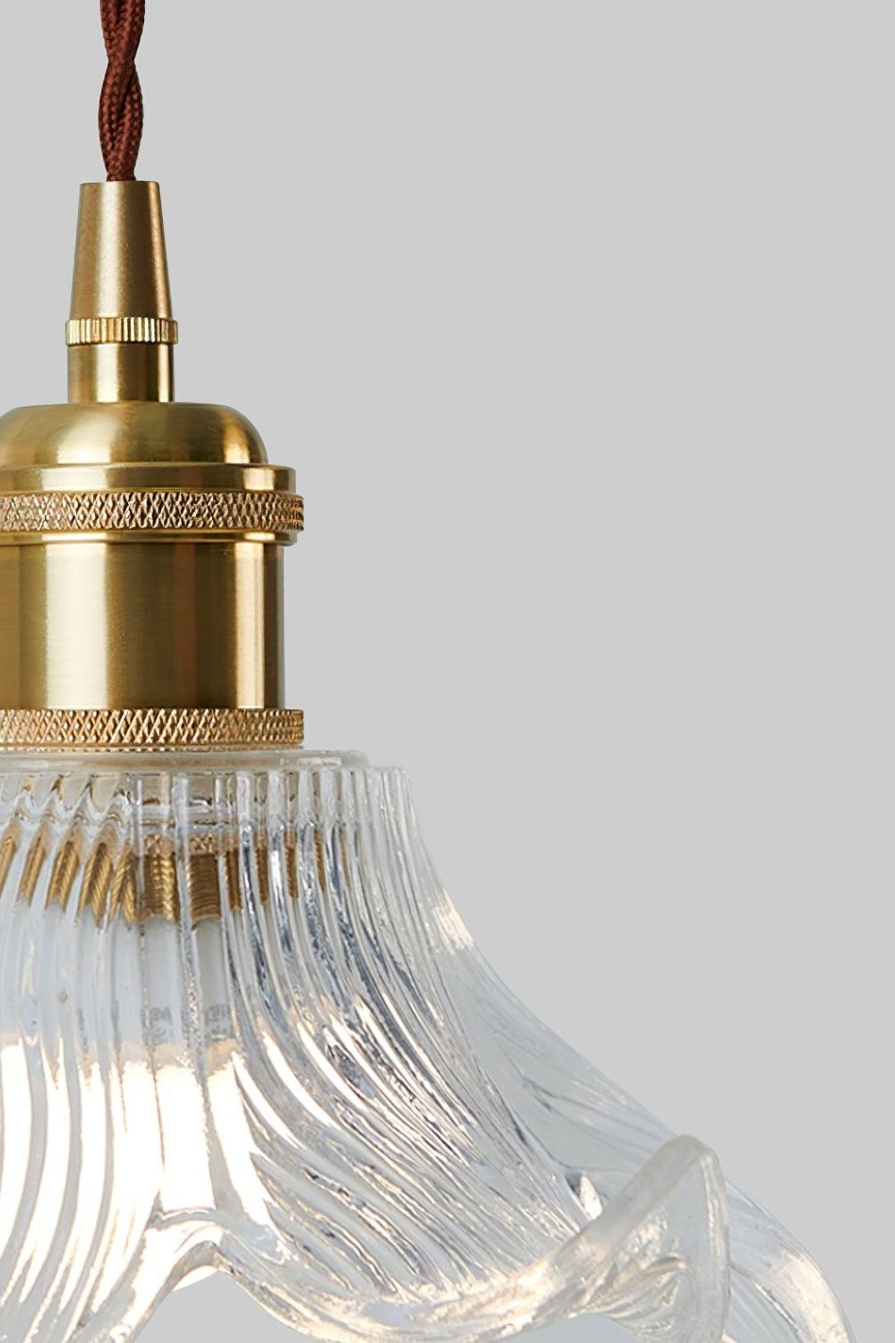 Clear Petal Glass Pendant Lamp - view 12 | everlamps