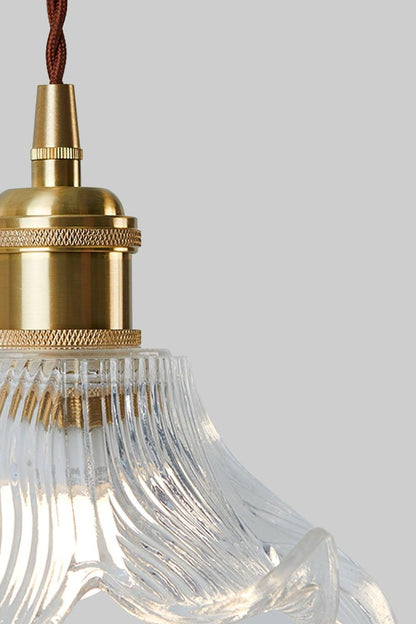 Clear Petal Glass Pendant Lamp - view 12 | everlamps