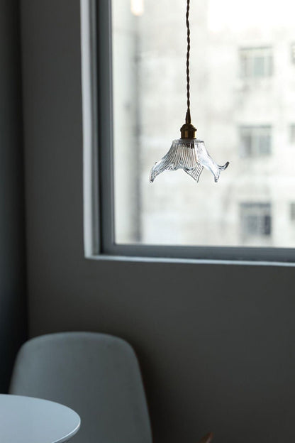 Clear Petal Glass Pendant Lamp - view 7 | everlamps