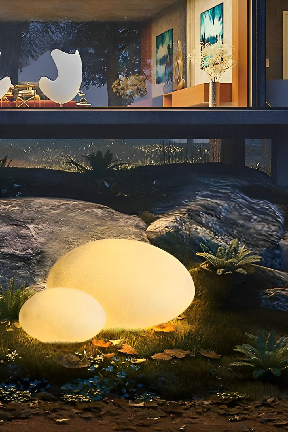 Cobblestone Outdoor Floor Lamp - view 23 | everlamps