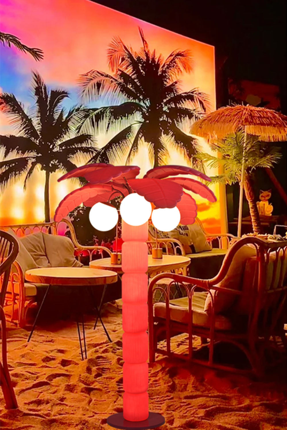 Coconut Tree Outdoor Floor Lamp - view 13 | everlamps