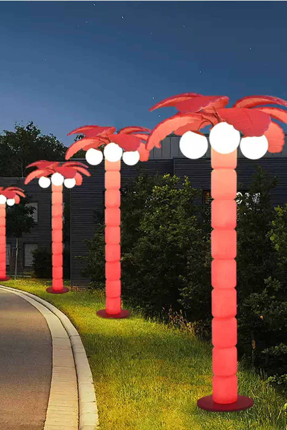Coconut Tree Outdoor Floor Lamp - view 9 | everlamps