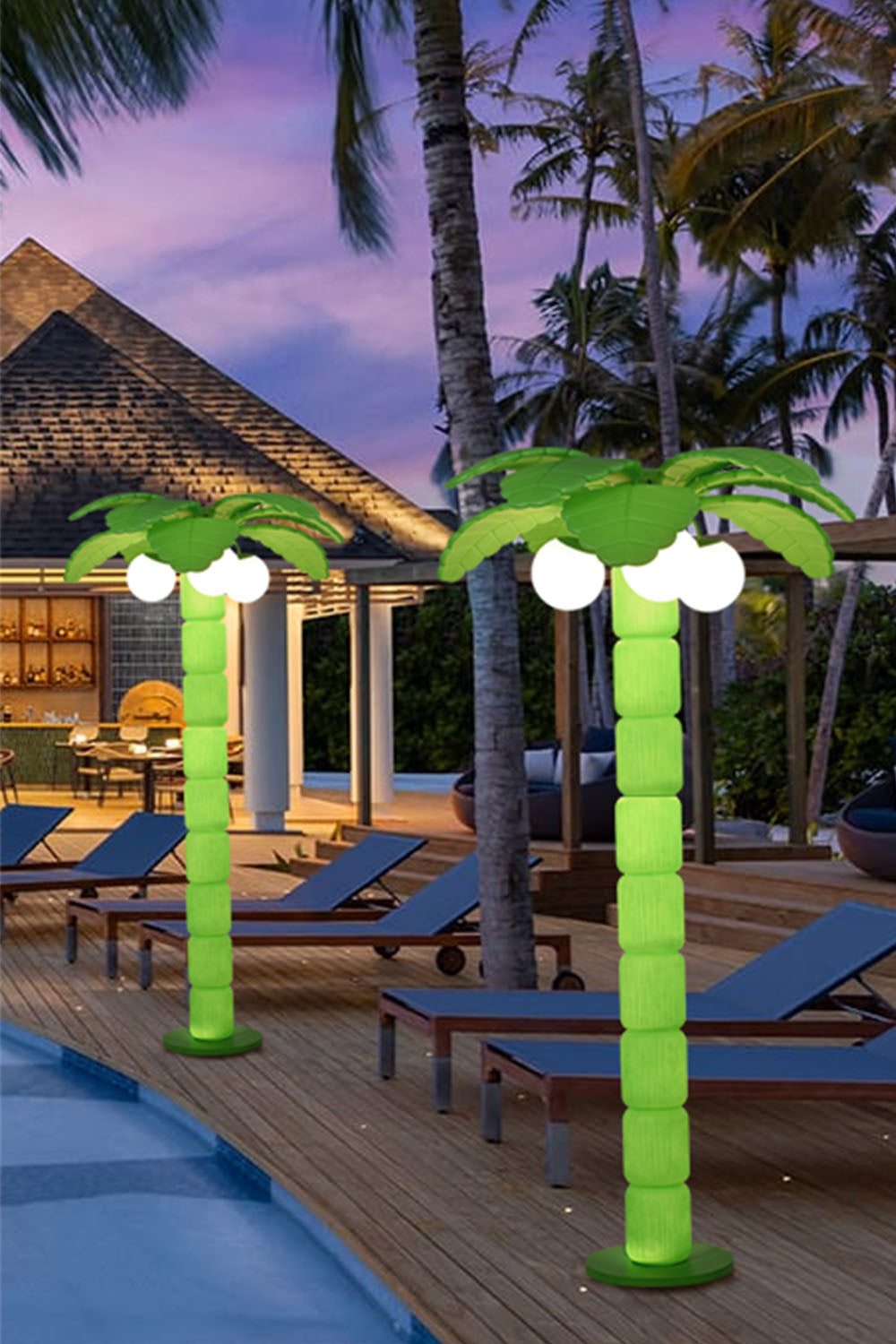 Coconut Tree Outdoor Floor Lamp - view 15 | everlamps