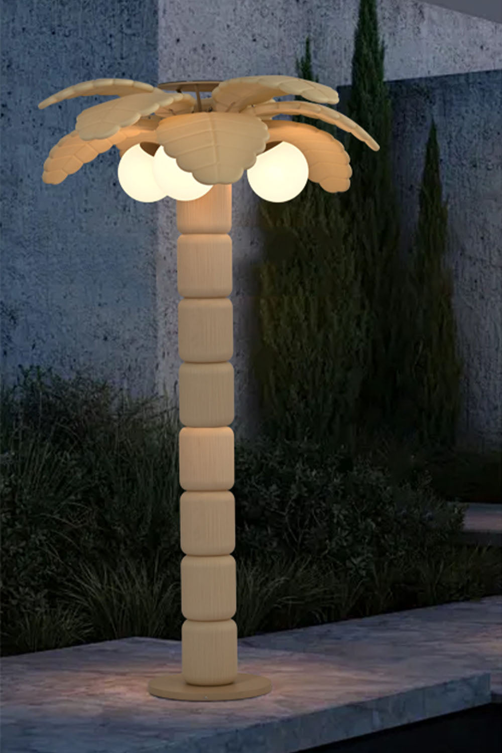 Coconut Tree Outdoor Floor Lamp - view 5 | everlamps