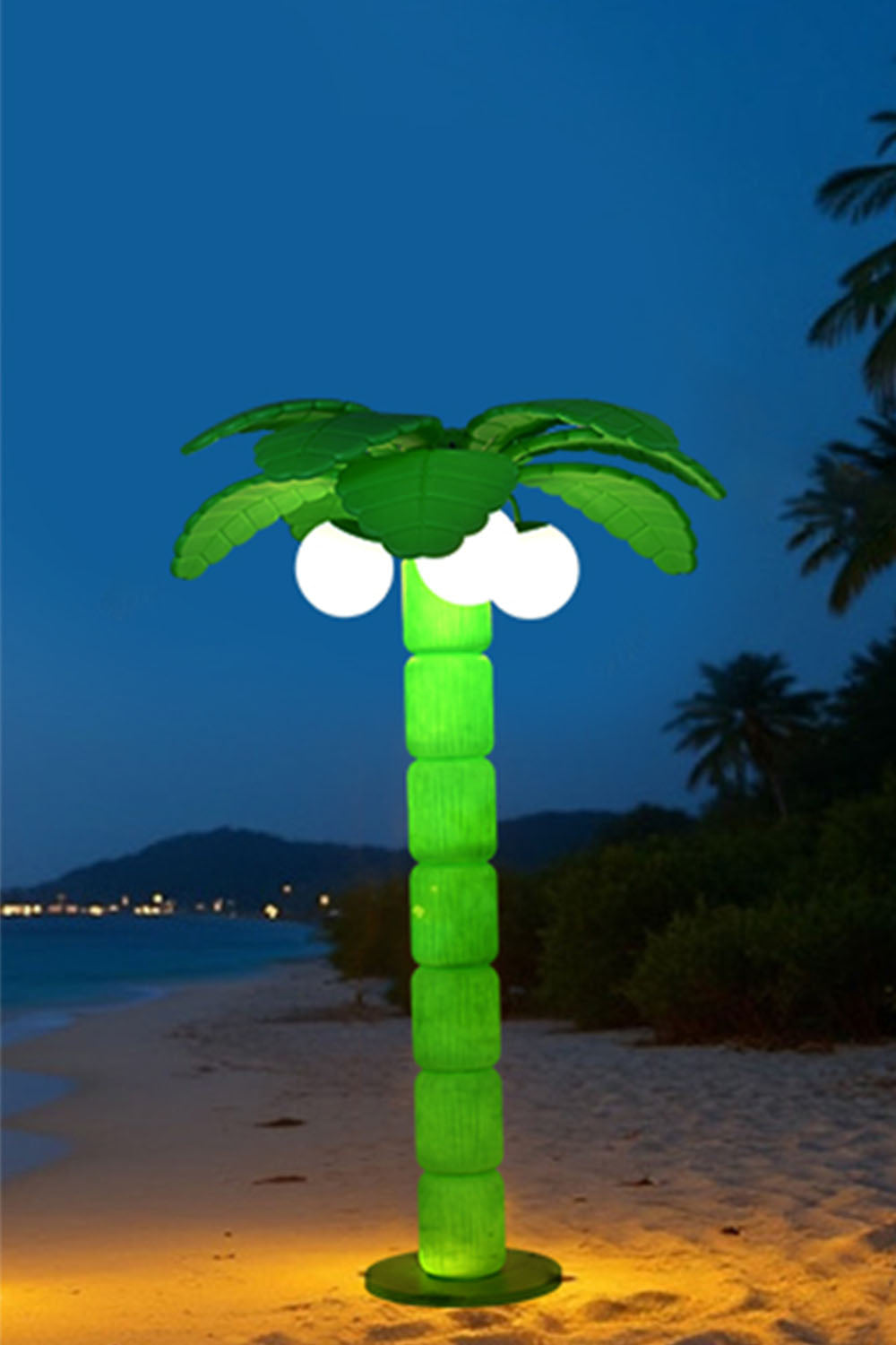 Coconut Tree Outdoor Floor Lamp - view 16 | everlamps
