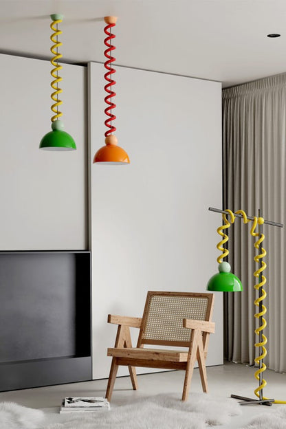 Coil Spring Pendant Light - view 2 | everlamps