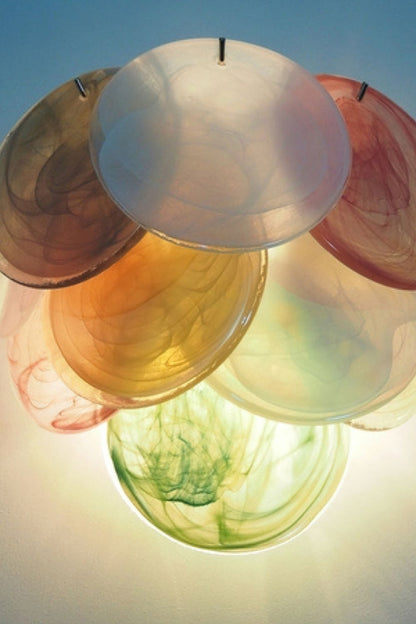 Colorful Art Glass Discs Wall Lamp - view 14 | everlamps