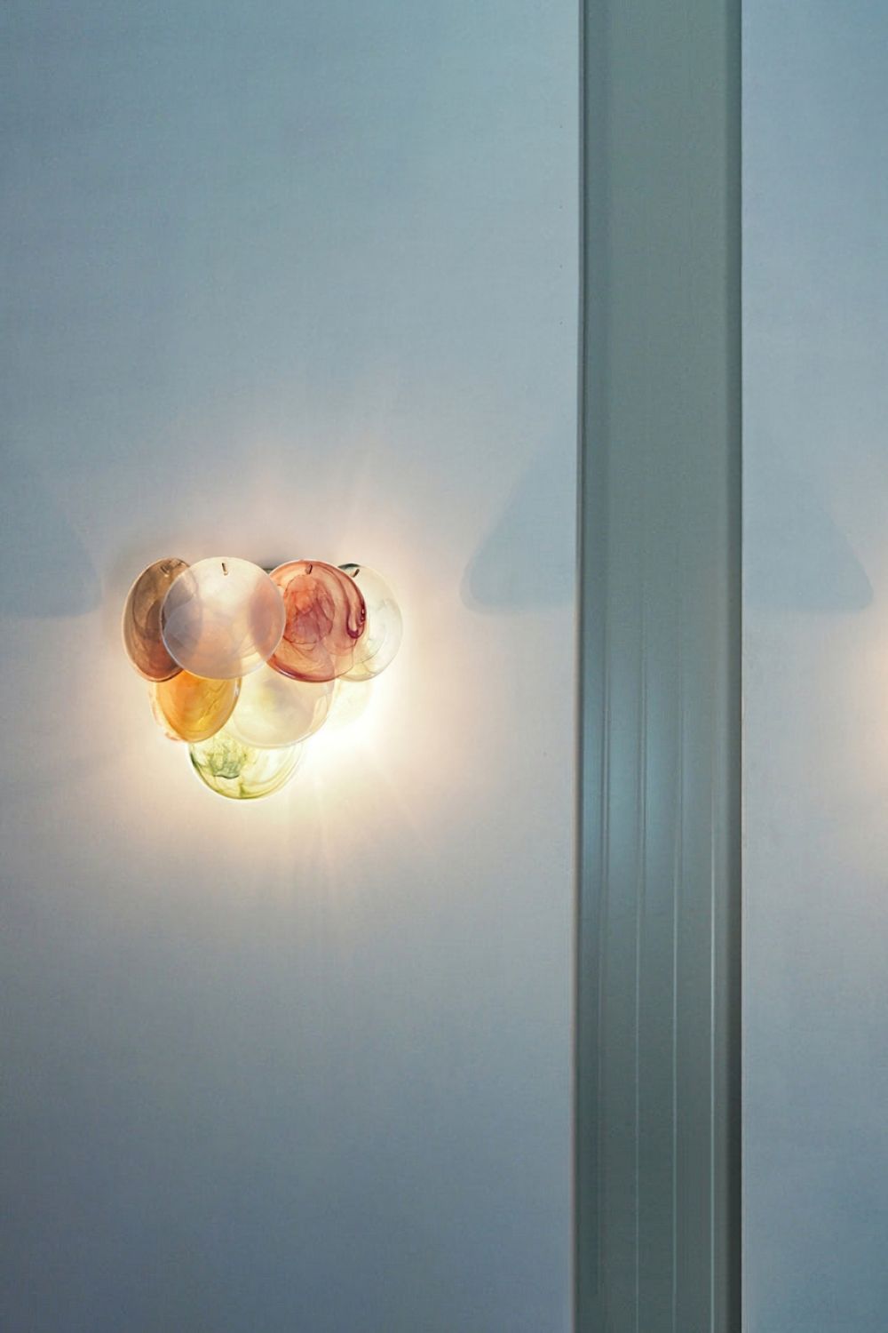 Colorful Art Glass Discs Wall Lamp - view 5 | everlamps