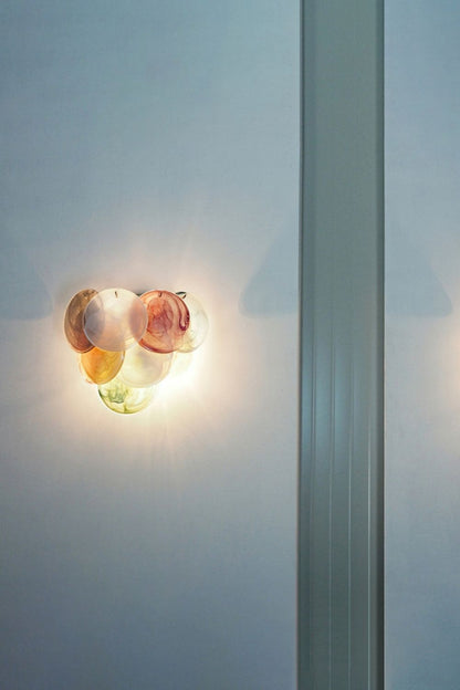 Colorful Art Glass Discs Wall Lamp - view 5 | everlamps