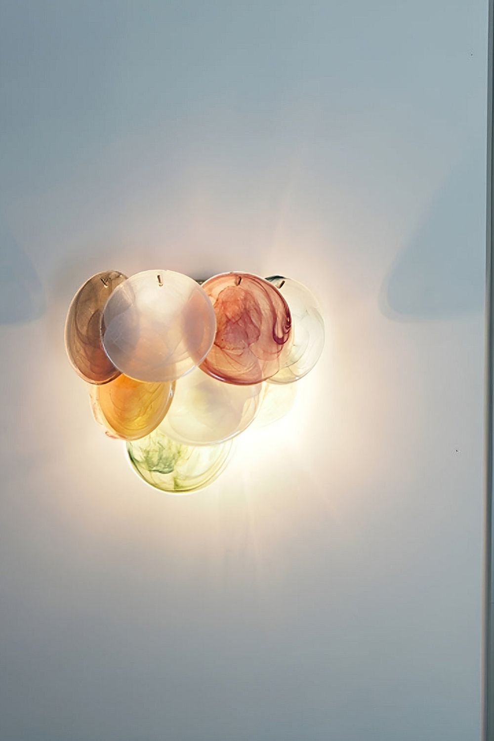 Colorful Art Glass Discs Wall Lamp - view 18 | everlamps