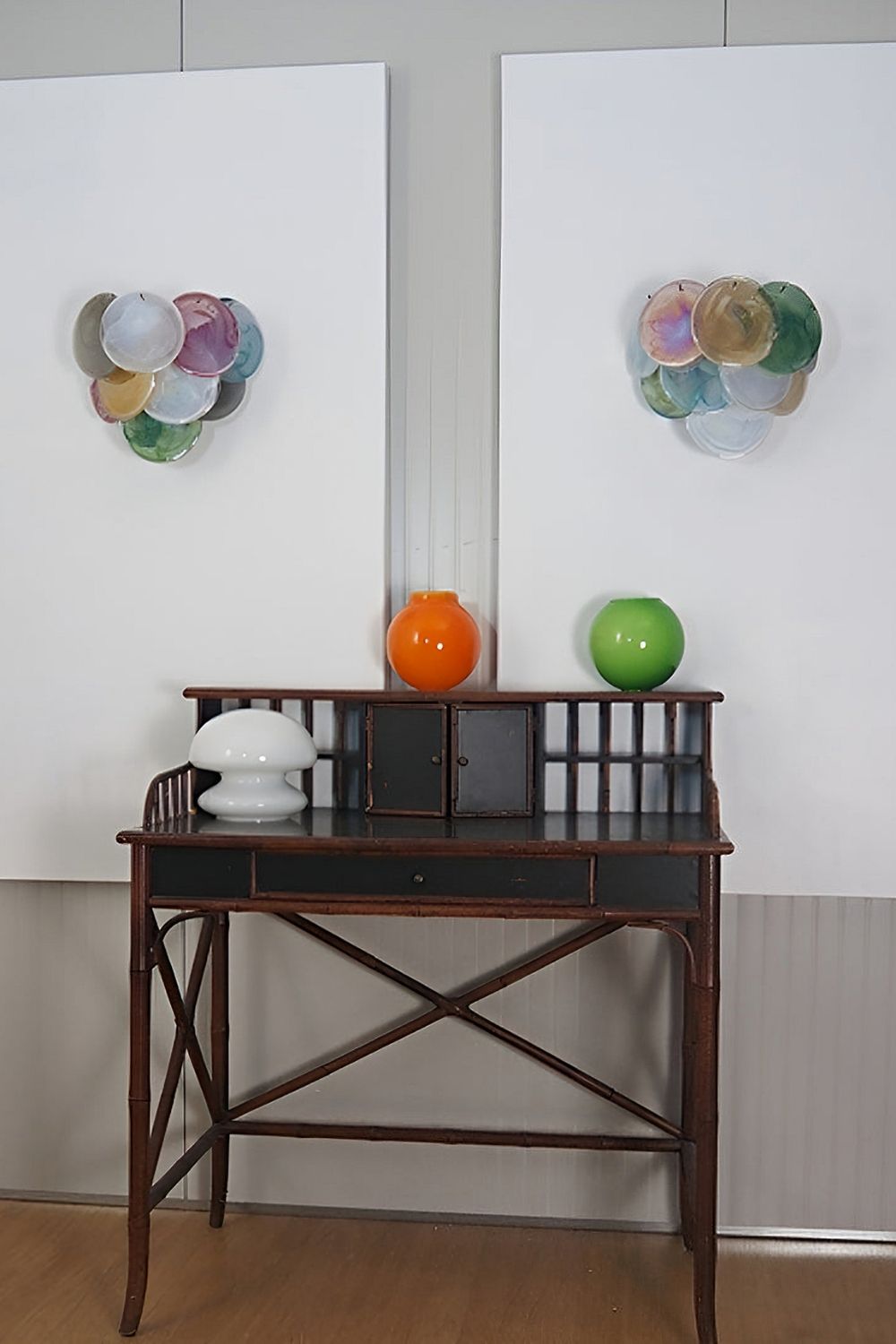 Colorful Art Glass Discs Wall Lamp - view 2 | everlamps