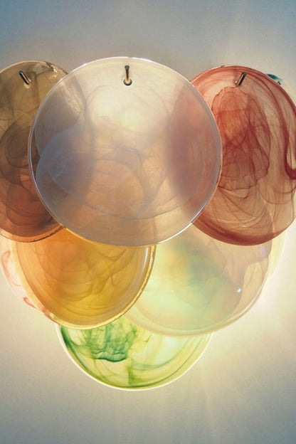 Colorful Art Glass Discs Wall Lamp - view 19 | everlamps