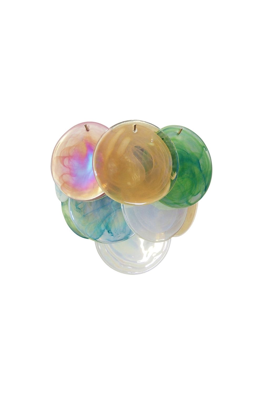Colorful Art Glass Discs Wall Lamp - view 8 | everlamps