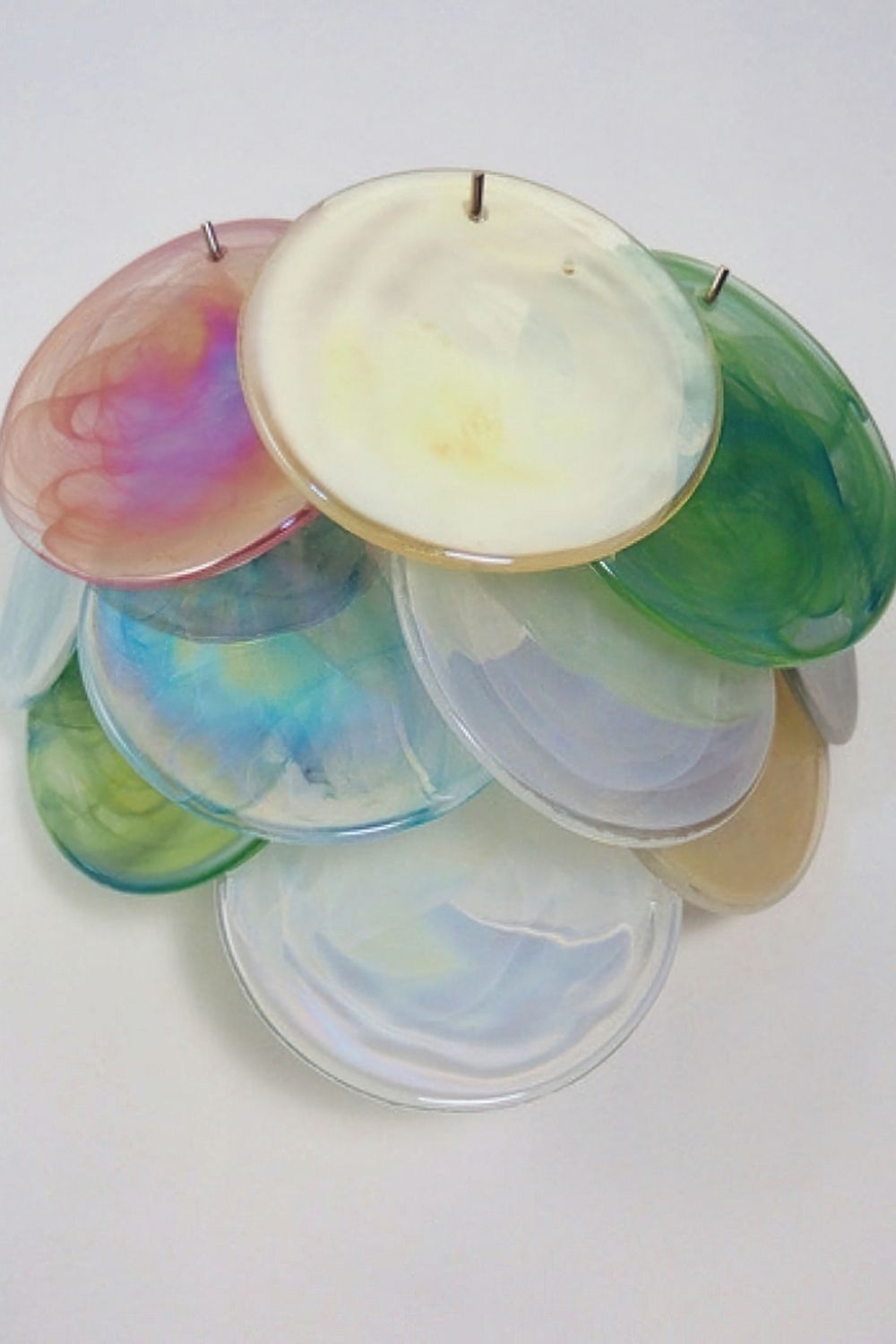 Colorful Art Glass Discs Wall Lamp - view 11 | everlamps