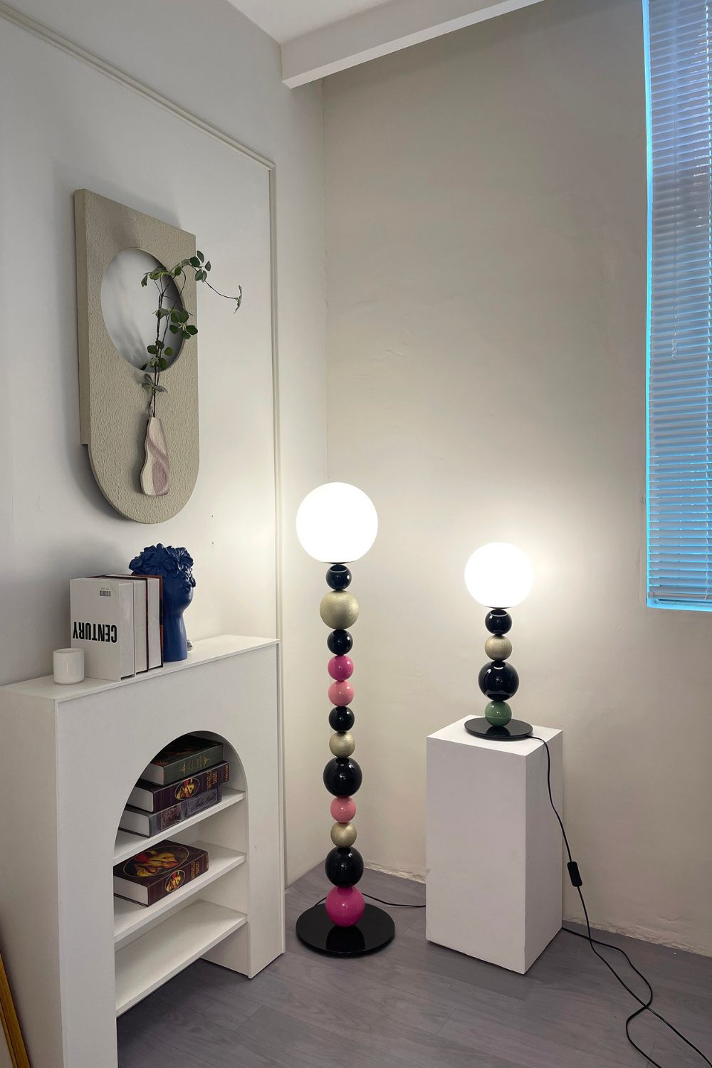 Colorful Round Ball Floor Lamp - view 3 | everlamps