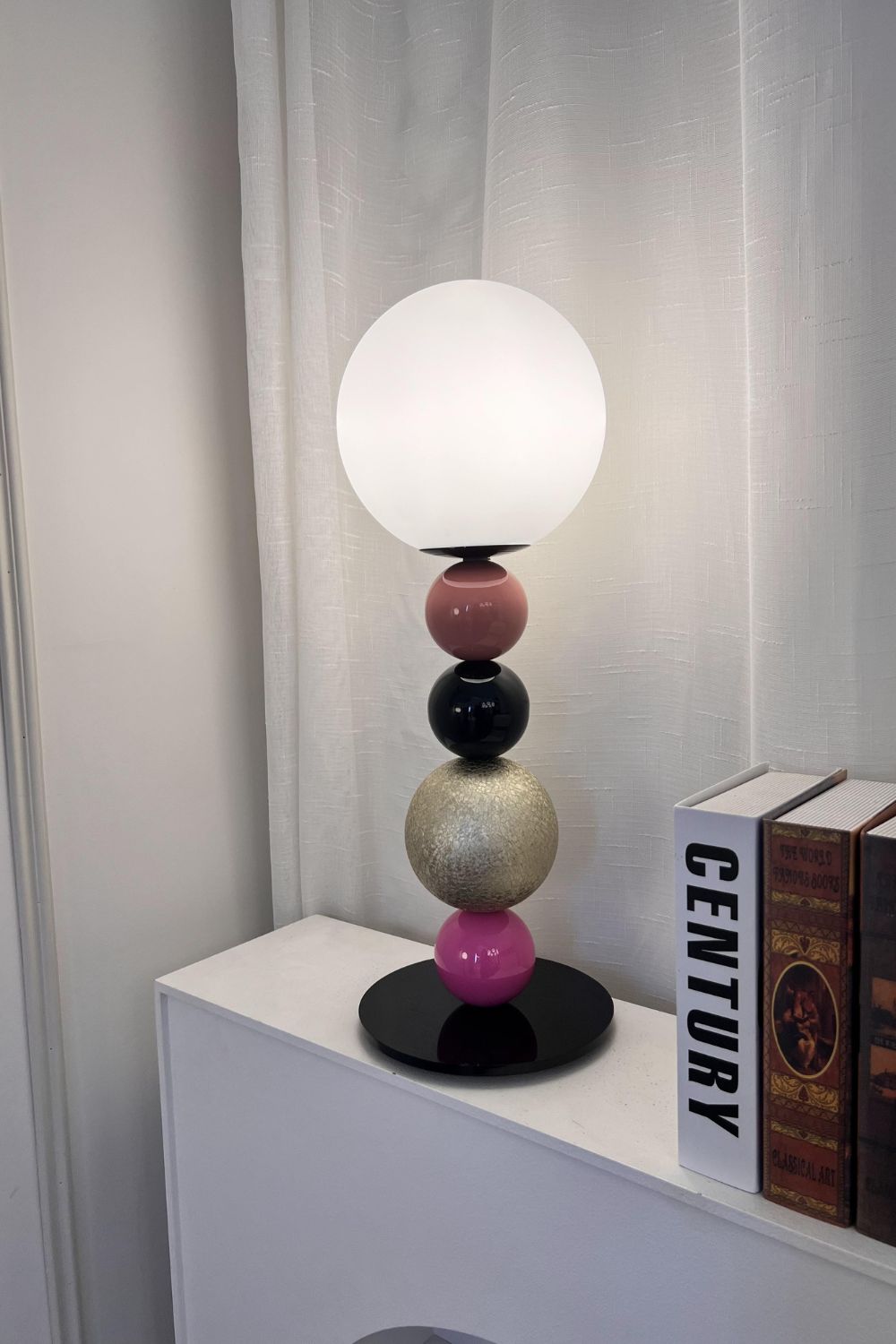 Colorful Round Ball Table Lamp - view 2 | everlamps