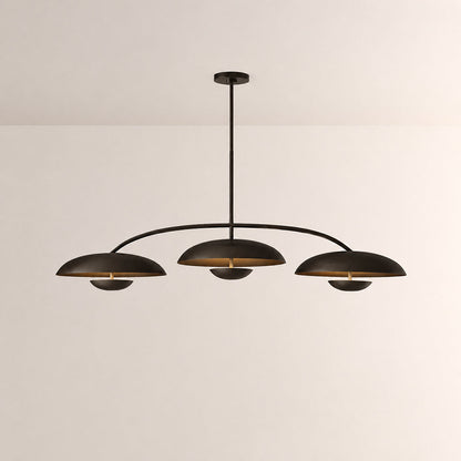 Orvyn 3-Disc Linear Metal Chandelier