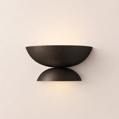 Orvyn Double Bowl Metal Wall Sconce
