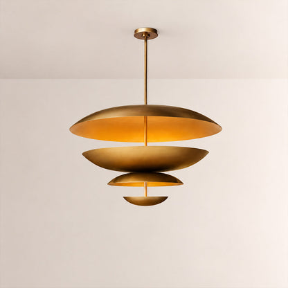 Orvyn 2-Tier Vertical Disc Chandelier