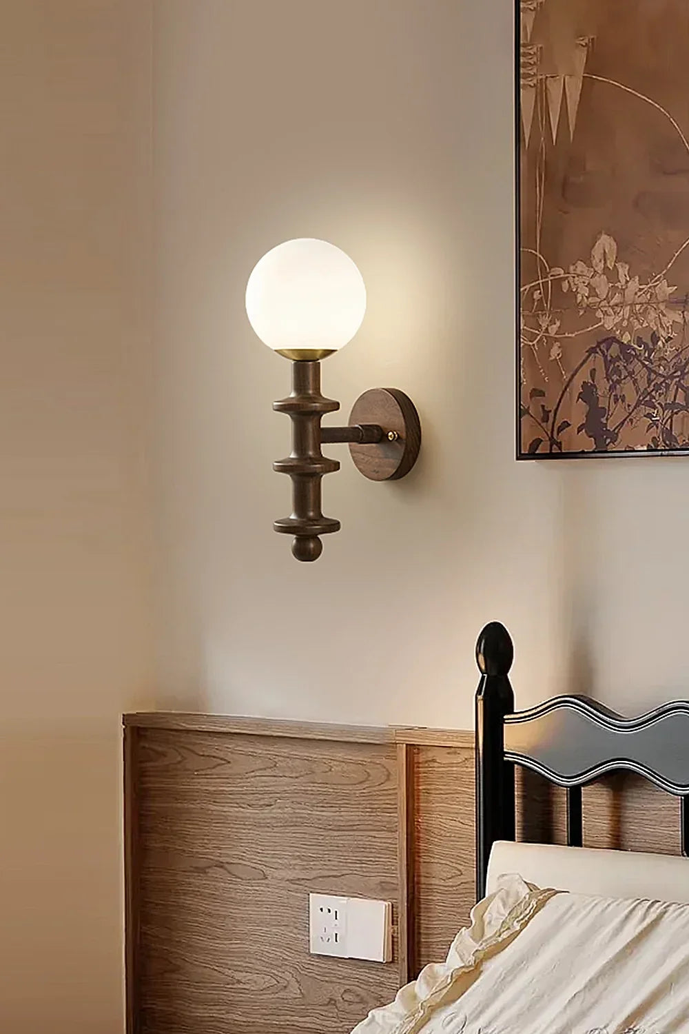 Coslett Wood Wall Lamp - view 2 | everlamps
