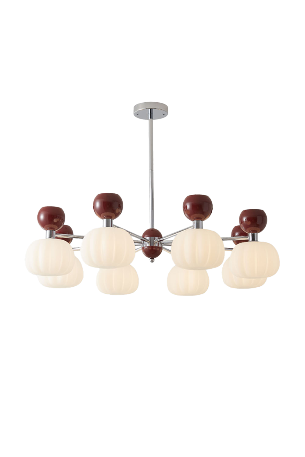 Cream Pumpkin Chandelier - view 22 | everlamps