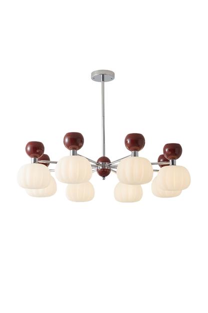 Cream Pumpkin Chandelier - view 22 | everlamps