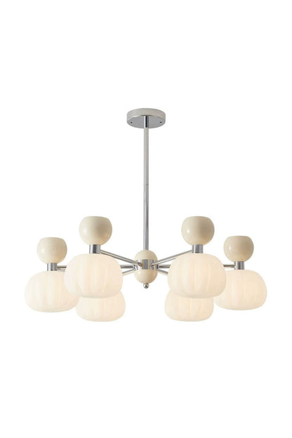 Cream Pumpkin Chandelier - view 21 | everlamps