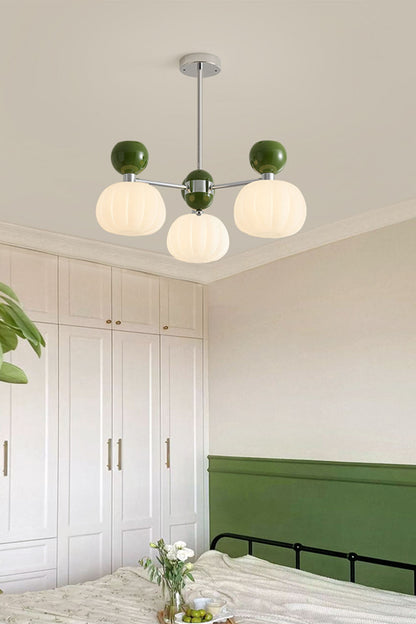 Cream Pumpkin Chandelier - view 11 | everlamps