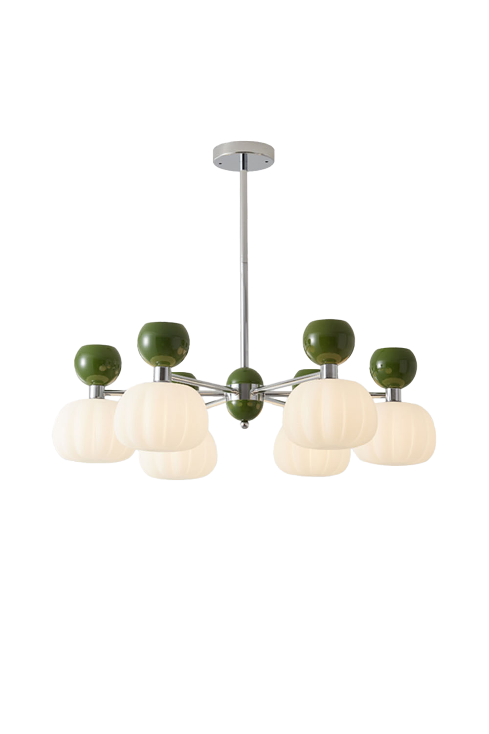 Cream Pumpkin Chandelier - view 20 | everlamps
