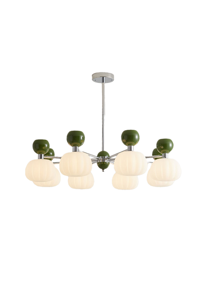 Cream Pumpkin Chandelier - view 23 | everlamps